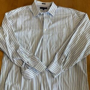 Men's Blue Striped Shirt